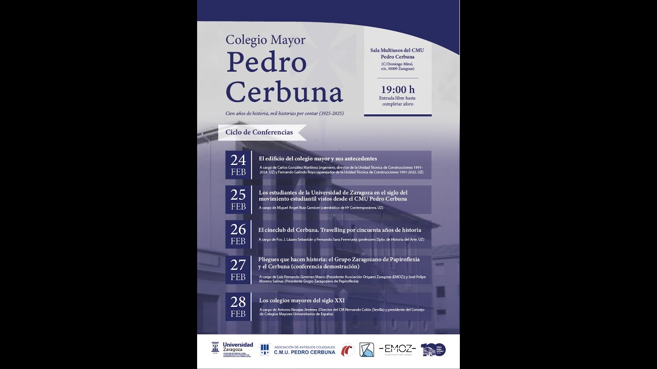 'El cineclub del Cerbuna. Travelling por cincuenta años de historia' (Centenario Pedro Cerbuna)