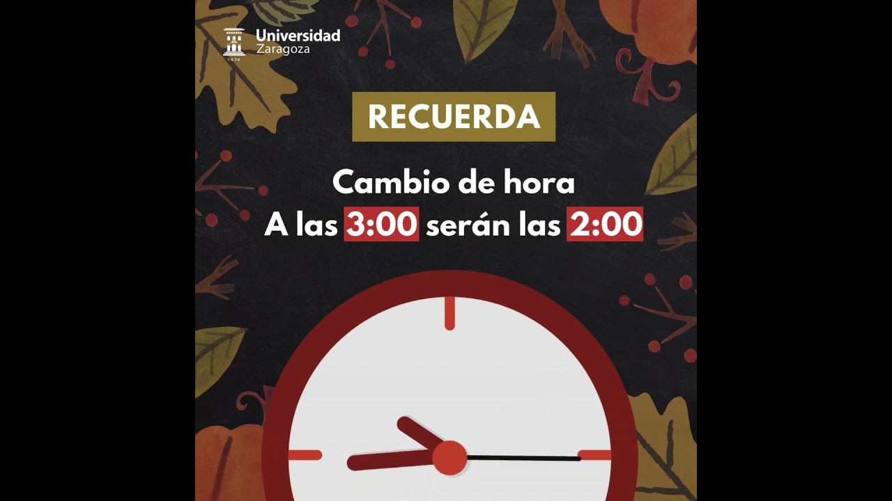 Esta madrugada, cambia la hora. A las 3h serán las 2h