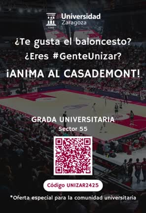 Anima al #Casademont de #básket a precios especiales por ser #GenteUnizar
