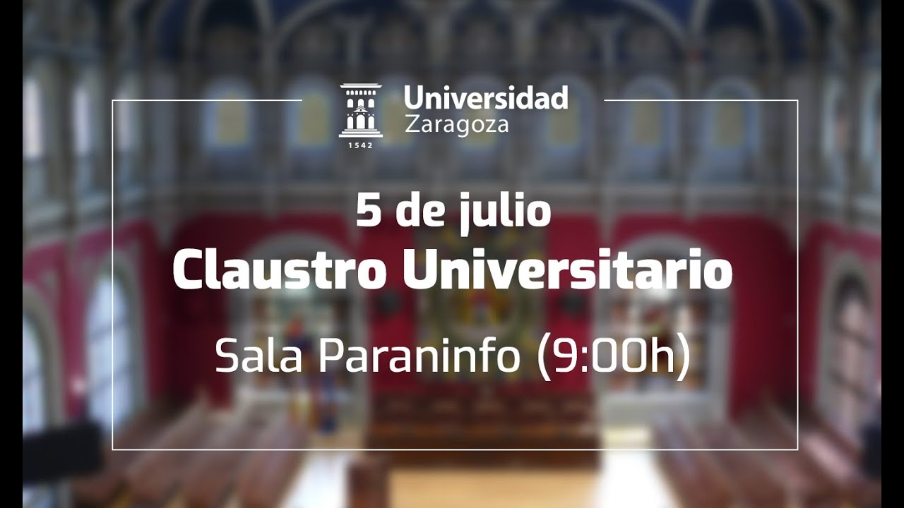 Sesión ordinaria del Claustro Universitario (2ª jornada)