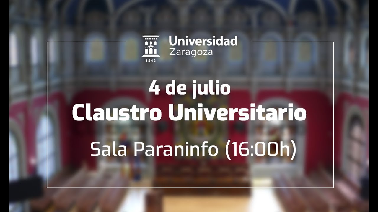 Sesión ordinaria del Claustro Universitario (1ª jornada)