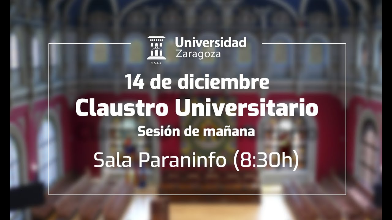 Claustro Universitario (14 de diciembre 2023) Sesión de mañana
