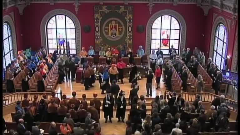 Acto de investidura de Doctores Honoris Causa a Mateo Valero Cortés y Yossi Sheffi (parte 5 de 5)