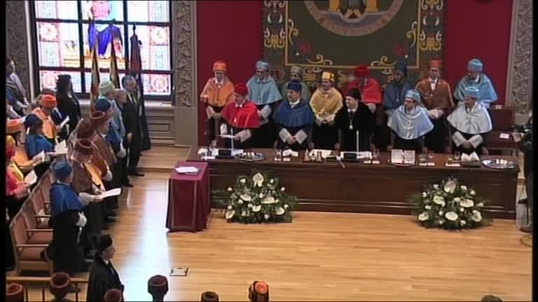 Acto de investidura de Doctores Honoris Causa a Mateo Valero Cortés y Yossi Sheffi (parte 2 de 5)