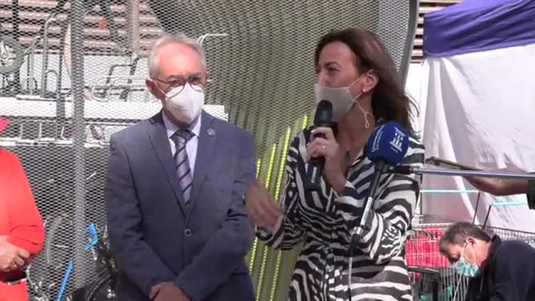 Unizar inaugura un moderno aparcamiento para bicicletas en el Campus de San Francisco