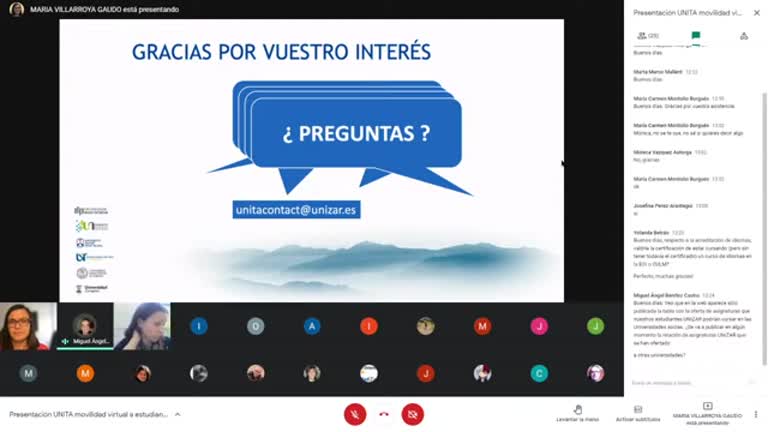 Movilidad Virtual UNITA-UNIZAR