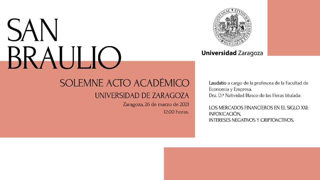 San Braulio 2021, festividad de la Universidad de Zaragoza.