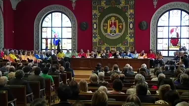 Acto oficial de apertura del curso 2015-2016 de la Universidad de Zaragoza