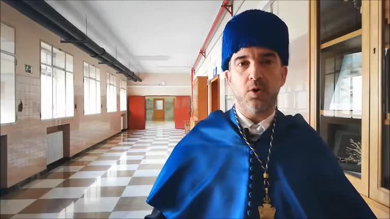 Luis Morellón, decano de Ciencias, nos habla de la festividad del patrón (2019)