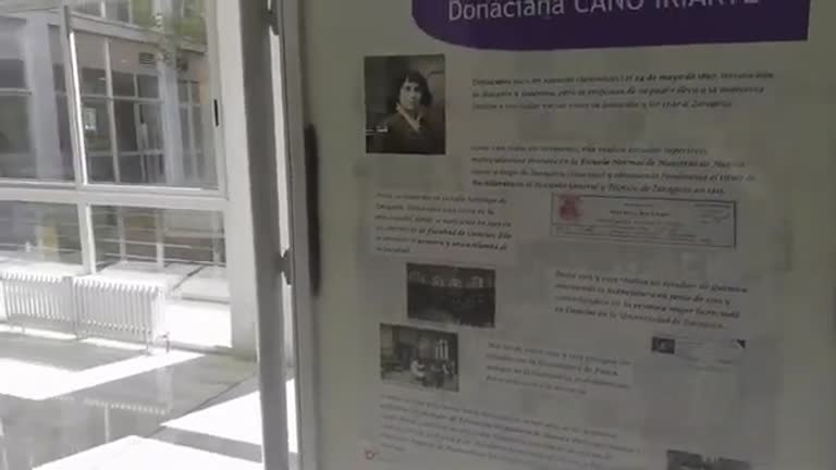 "La mujer en la facultad de ciencias, hace solo 100 años (1919-2019)" en palabras de su comisaria