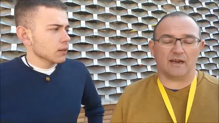 Miembros del IES Francés de Aranda (Teruel) de prácticas en simulacro